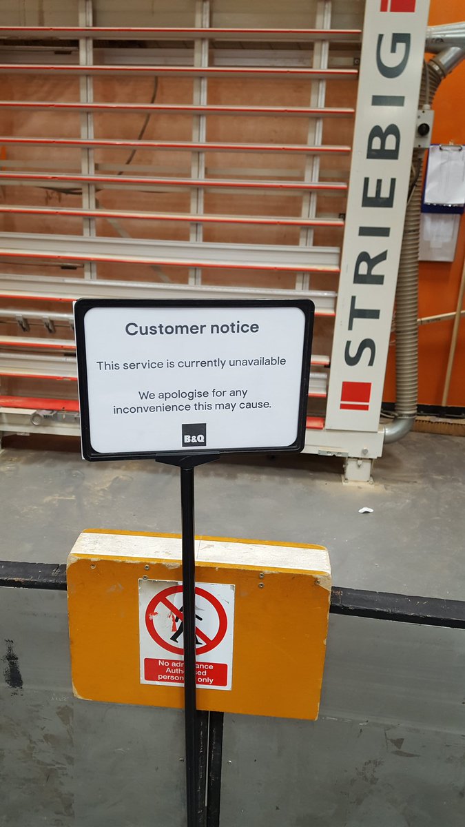 andy3000a's tweet image. #bandq Warrington it'd be great if you could let people know about there being no timber cutting before wasting half an hour to get in!