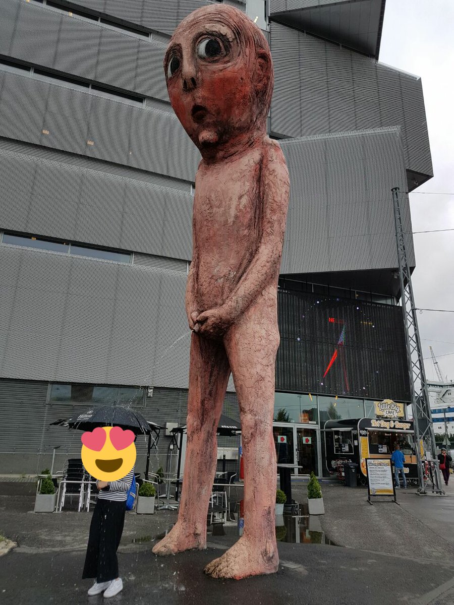 9. there's this statue in helsinki called the bad bad boy sculpture where the dude is 'peeing' so my dad told me to open my umbrella and go under the spot where the water was so he can take a pic as if the dude is peeing on me it was so funny