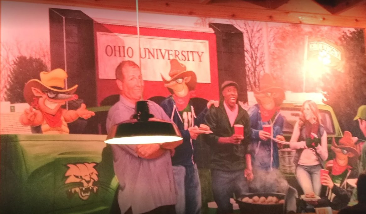 Never forget that Matt Lauer was replaced by an armadillo on the Texas Roadhouse mural in Athens, Ohio