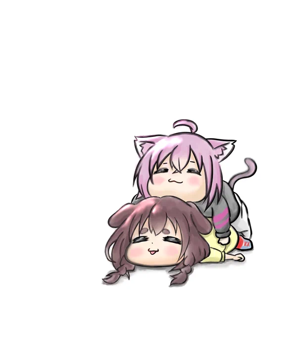 #絵かゆ
#できたてころね

グデェ… 