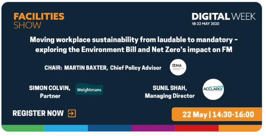Facilities_Show's tweet photo. Put your questions to the panel live and online now @mbaxteriema @iemanet @AcclaroAdvisory @TheSFMI  @Weightmans  

>>>https://t.co/ICNAbqivWi 

#sustainability #netzero #FM #EnvironmentBill #FACDigital https://t.co/FFE5idxT3t