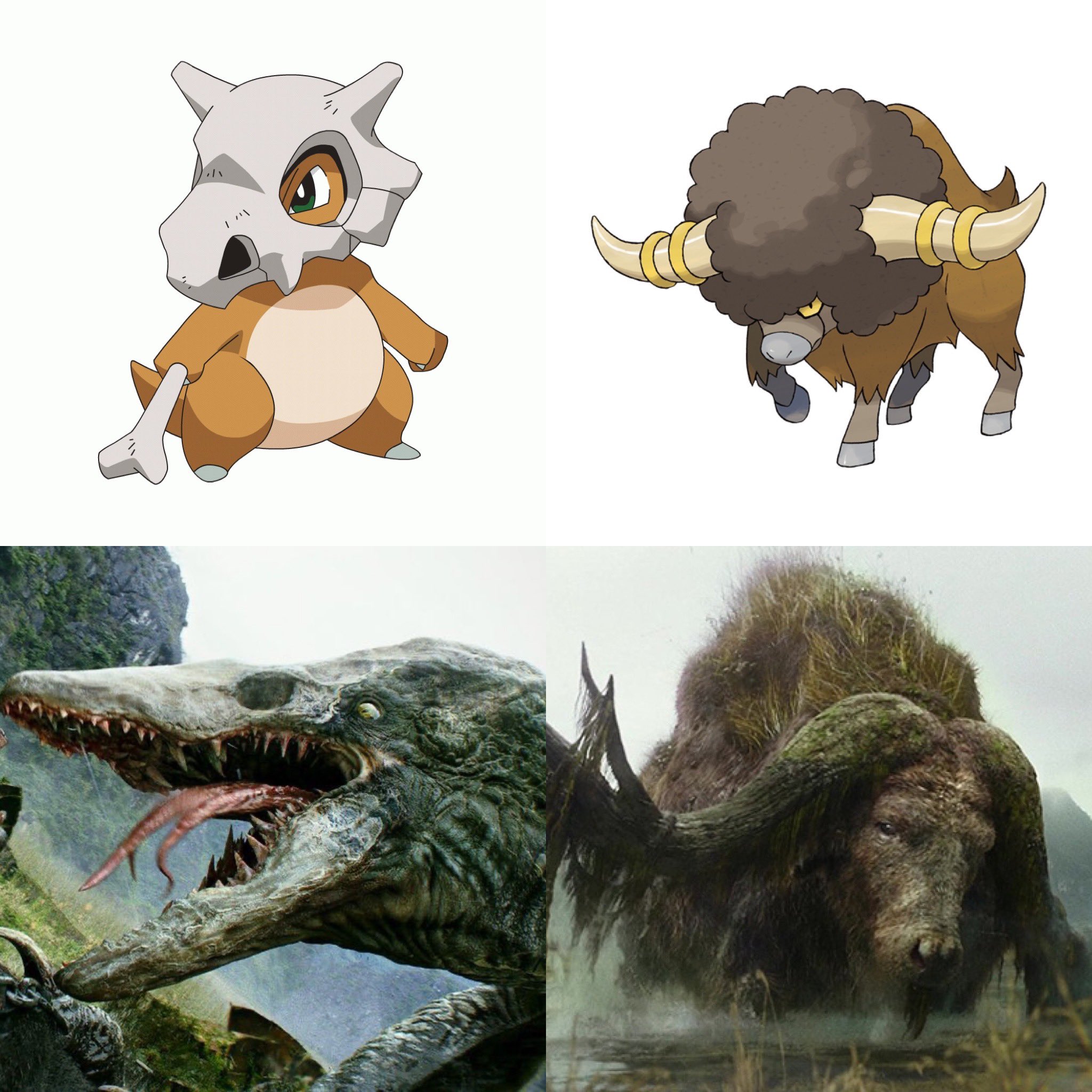 青空 スカルクローラーの元ネタはポケモンのカラカラだと明言されてるけど モンスターバースの怪獣は元ネタに必ずポケモンがいると思う T Co Yimunu2kcg Twitter
