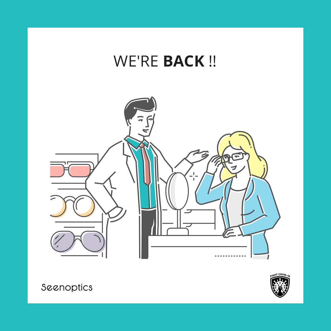 Seenoptics's tweet photo. We're back !! Opening Hours from 10 AM till 6 PM for your inquiries.
.
#seenoptics #Beirut #hadath #baabda #Lebanon #optical #glasses #eyetest #stayhealthy #staysafe https://t.co/Mrogxxg3Ic