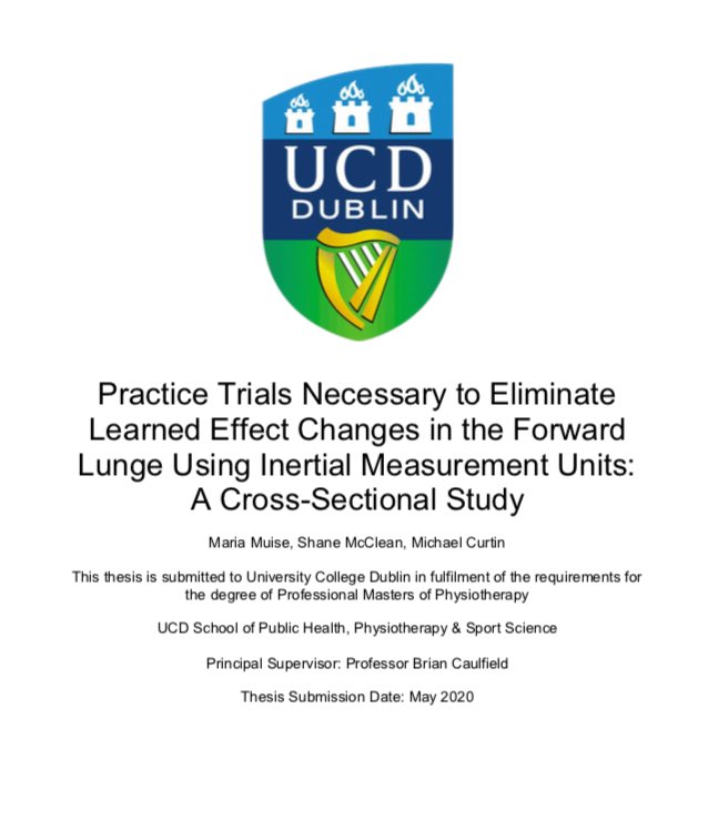 SMCphysio's tweet photo. Great feeling to get the MSc Physiotherapy thesis submitted today @ucddublin @UCDPhysio https://t.co/G9h48AGbPH