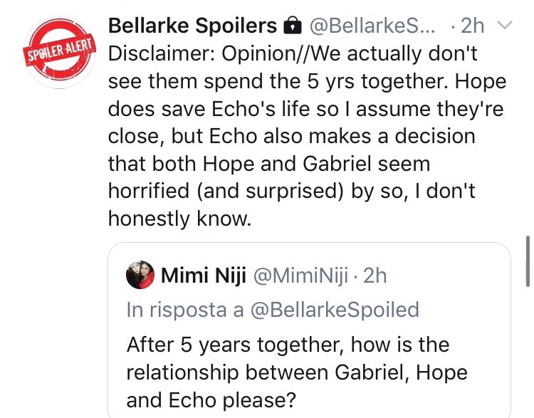 BELLARKESPOILED TWEETS FOR THOSE WHO MISSED IT