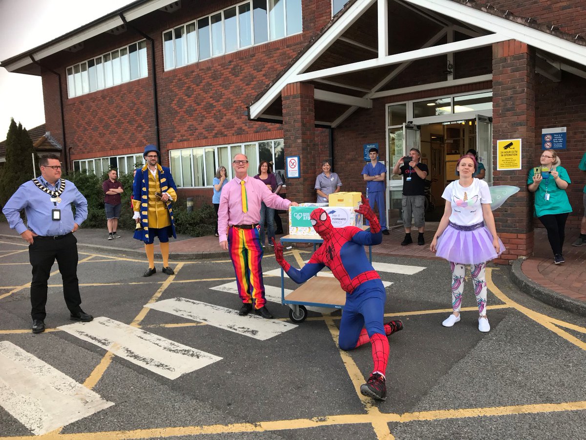 Tara Zayadine (@tzayadine) on Twitter photo Thank you for the generous hamper donated to the staff at Uckfield Hospital
joined by the Mayor <a href="/MayhewSpike/">Spike Mayhew</a>, Town Crier, Uckfield FM, Uckfield League of Friends and Spiderman! Touching show of support by local traders and the community! @nhs_sct #SCFTEast #SCFT Thank you for the generous hamper donated to the staff at Uckfield Hospital
joined by the Mayor <a href="/MayhewSpike/">Spike Mayhew</a>, Town Crier, Uckfield FM, Uckfield League of Friends and Spiderman! Touching show of support by local traders and the community! @nhs_sct #SCFTEast #SCFT