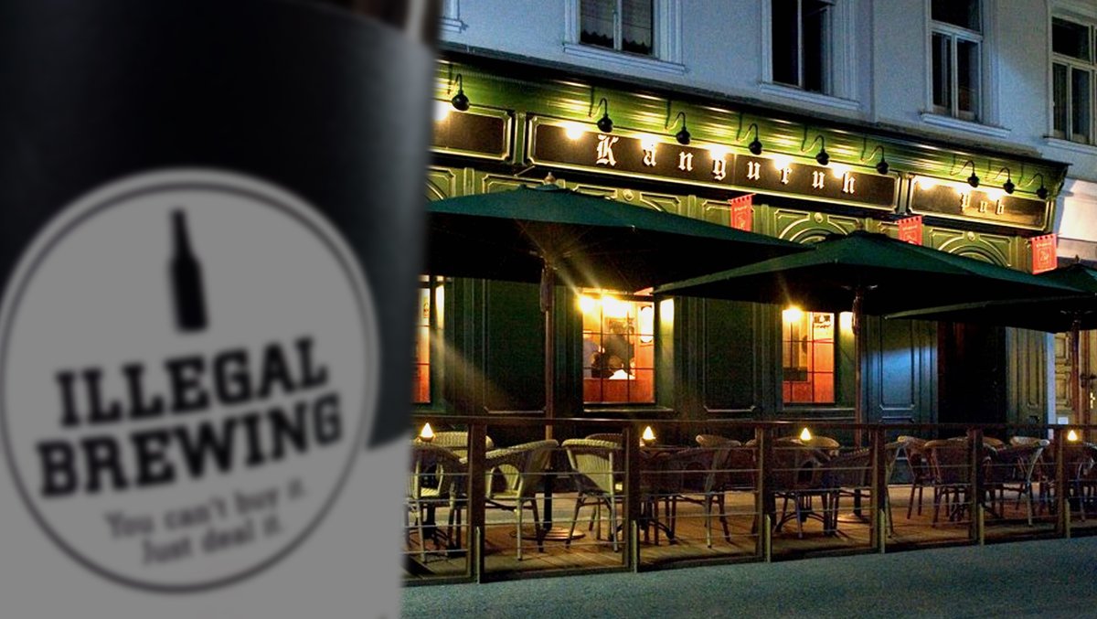 K. &amp; seine Komplizen haben die nächste diskrete Quelle für das ILLEGALE #CraftBeer erschlossen: Känguruh Pub - das traditionellste #Bierlokal in #Wien