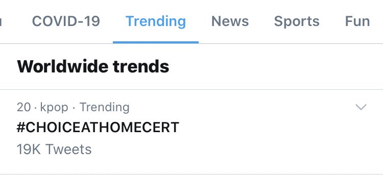 Choice, do you think we can make it into the top 10 Worldwide trends before the concert starts?  #CHOICEATHOMECERT is currently at #20 Worldwide.