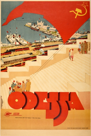 AntikBar's tweet photo. Original #vintage #poster of the day - Odessa (1930s) issued by Intourist USSR Travel Company https://t.co/oiaPdToj7L
#Odessa #Ukraine #BlackSea #Resort #Maritime #Seaport #Harbour #Ships #PotemkinSteps #Soviet #Intourist #Travel #History #ArtDeco #Typography #Design #MaritimeDay https://t.co/DGQ5oZ1XHf