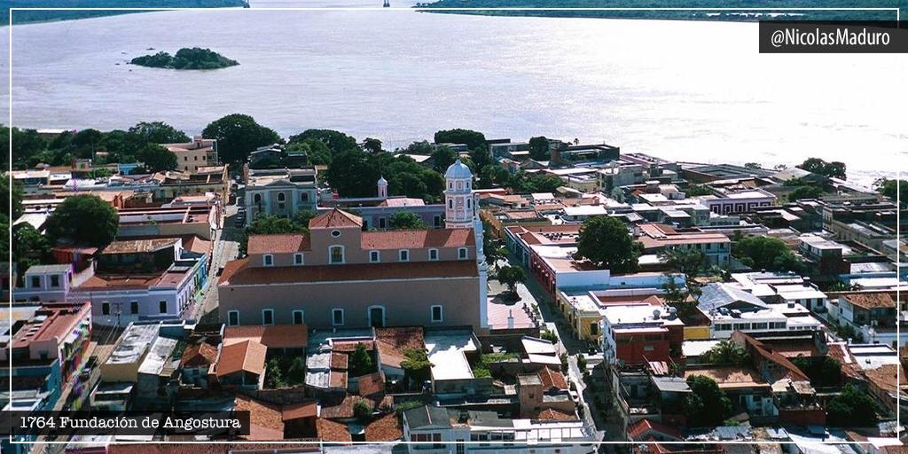 ¡Feliz cumpleaños a la histórica Ciudad de Angostura, hoy Ciudad Bolívar! Cuna del Congreso que permitió sentar las bases para liberar a estas tierras. Un abrazo a su pueblo que ha recogido a lo largo de estos 256 años, la gloria de la historia que encierran sus calles y plazas.