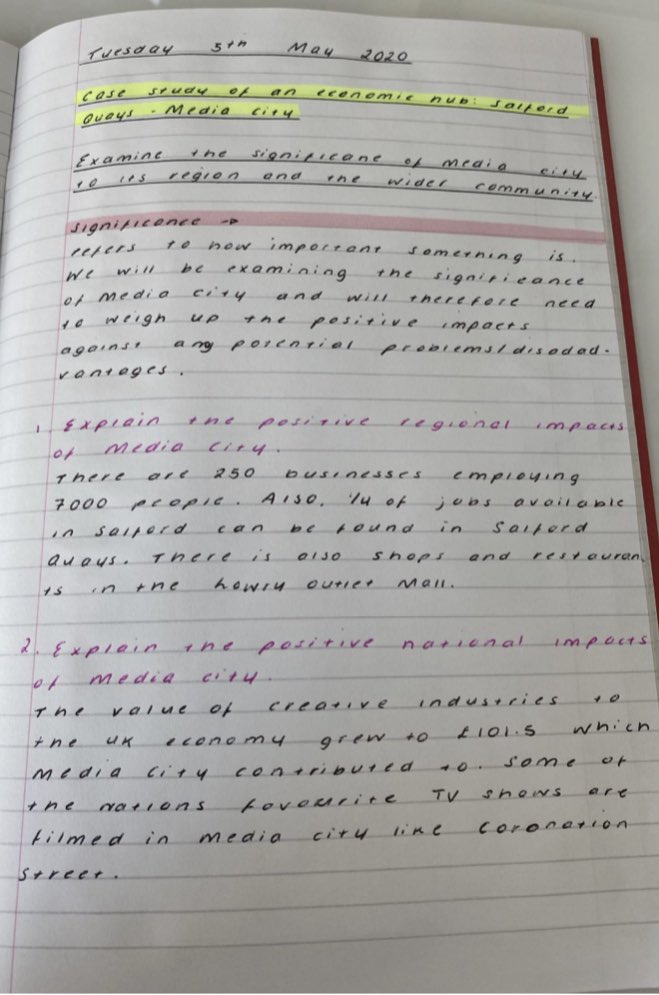mhs_geography's tweet photo. Our year 10 Geograhers Ella and Luke have continued to keep up the high standards of presentation. Clear dates, titles and LOs even from home! Very impressed🌍 #bestgeographers https://t.co/8Mfn9kYq7F
