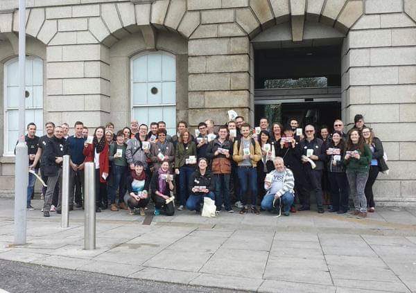 Mid-afternoon Fri, 22 May 2015. After lunch, a cardiologist appointment & casting our votes, it was back to  @YesEqualityDSC polling day canvassing, with volunteers across the constituency. Nothing was certain - every minute, and every vote counted.  #MarRef  #MarRefMemories