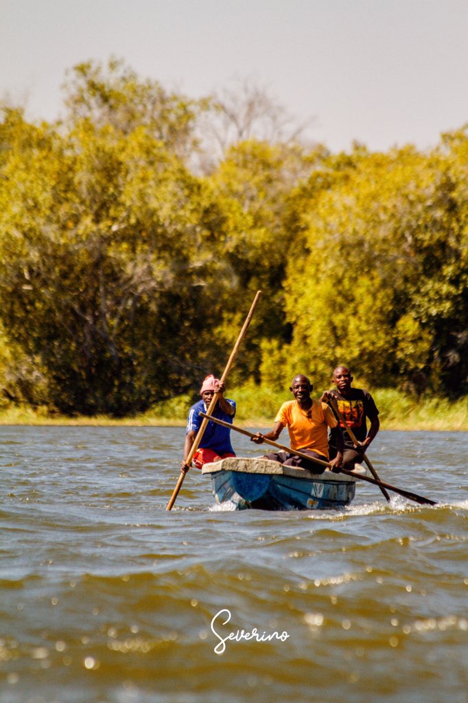 fishermen on the kafue river.