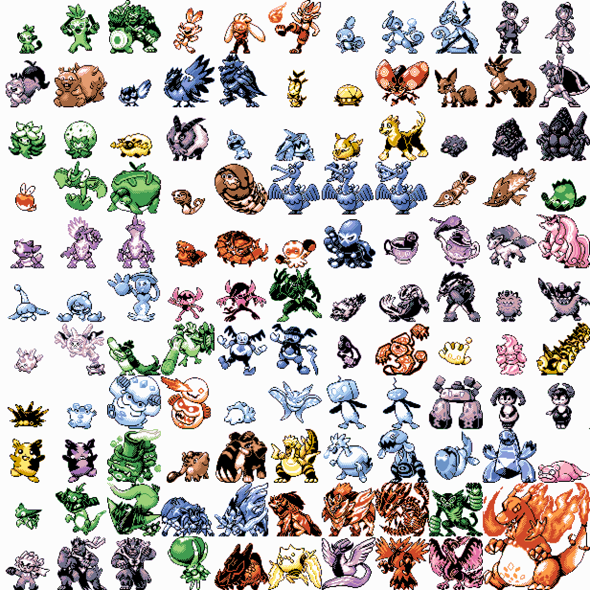 邪猫 ヨコシマキヒコ ポケットモンスターソード シールドに新登場したポケモンのドット絵を描きました ポケモン剣盾 ドット絵 Pixelart