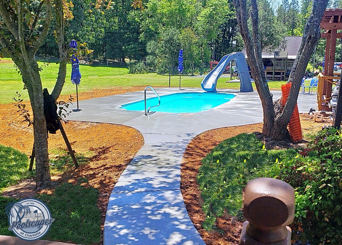 PoolscapesCLT's tweet photo. Let the fun begin! Another completed project by the Poolscapes of Charlotte team!πππ#poolsofcharlotte #fiberglasspool #backyardpool #pooltime #funtimes #bookingforfall2020 #charlottemetro https://t.co/jCxkWZJWyl