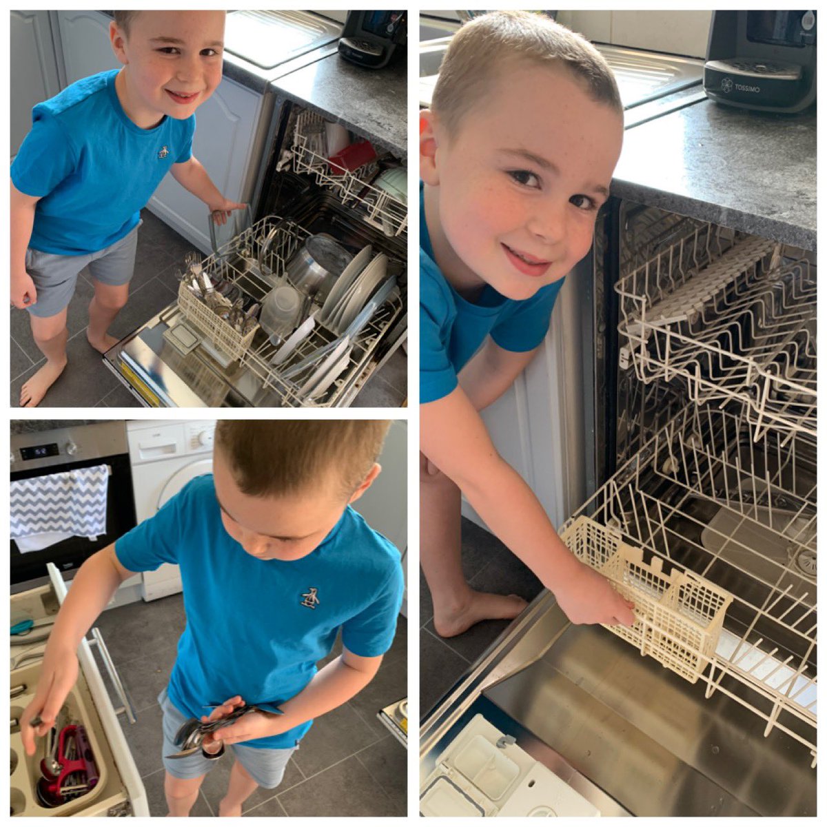 Harry helped out today with emptying the dishwasher. Fab job mate 👍🏻 @stjoes21 #7daykindnesschallenge #MentalHealthAwarenessWeek
