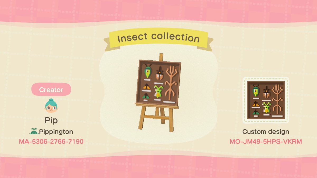 The Victorian-ish insect collection #ACNHdesign  #ACNH    #ACNHDesigns