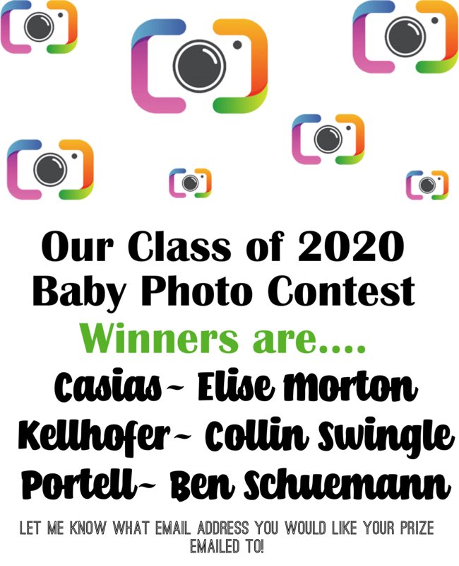 Congratulations Elise, Collin and Ben!  Sure did love 💕 seeing those baby 👶 photos.