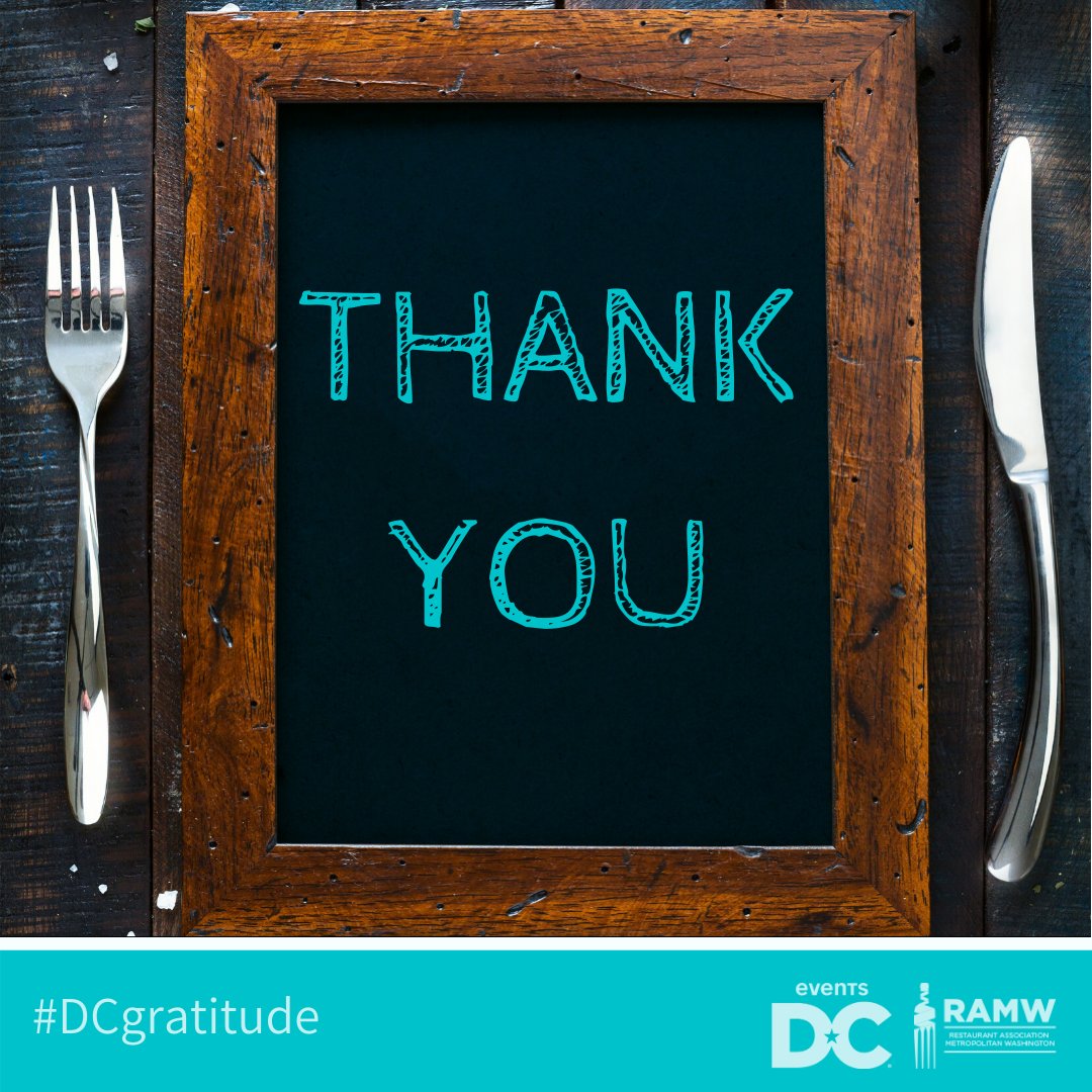 We are grateful to the community, guests, customers and attendees who continue to support our restaurant partners throughout the year. #gratitide #ramw #eventsdc #dmvbrw #DC #MD #VA #dcgratitude #thankyoufordiningwithus #thankyoudmvfoodies