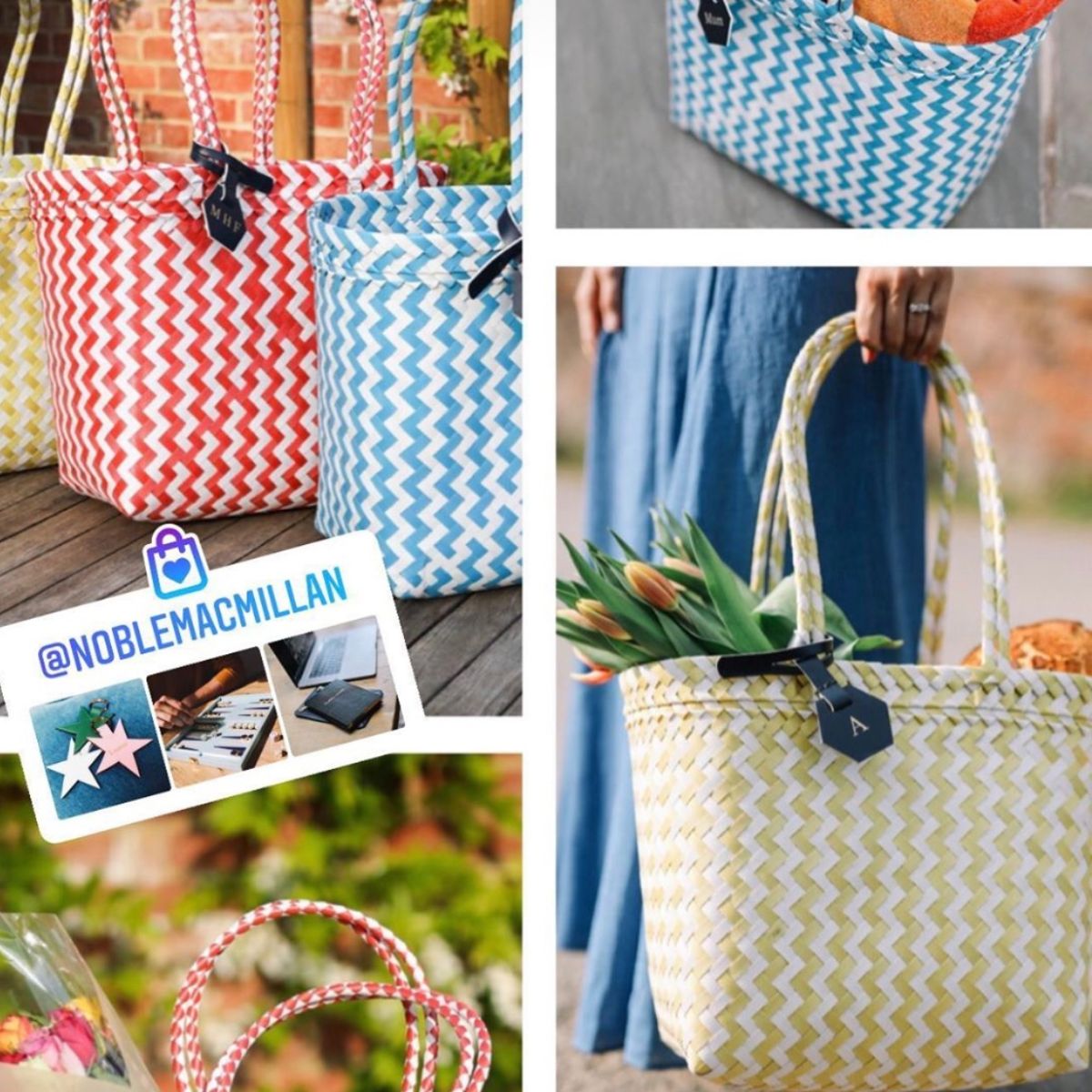NobleMacmillan's tweet photo. The New NM Recycled Shopper - https://t.co/kAfYKEGeq3
Our New Recycled Shopper is the perfect Summer accessory.
Our new bags are made from recycled plastic and packing tape which would otherwise have ended up in landfill or our oceans. https://t.co/uMct7pAdQZ