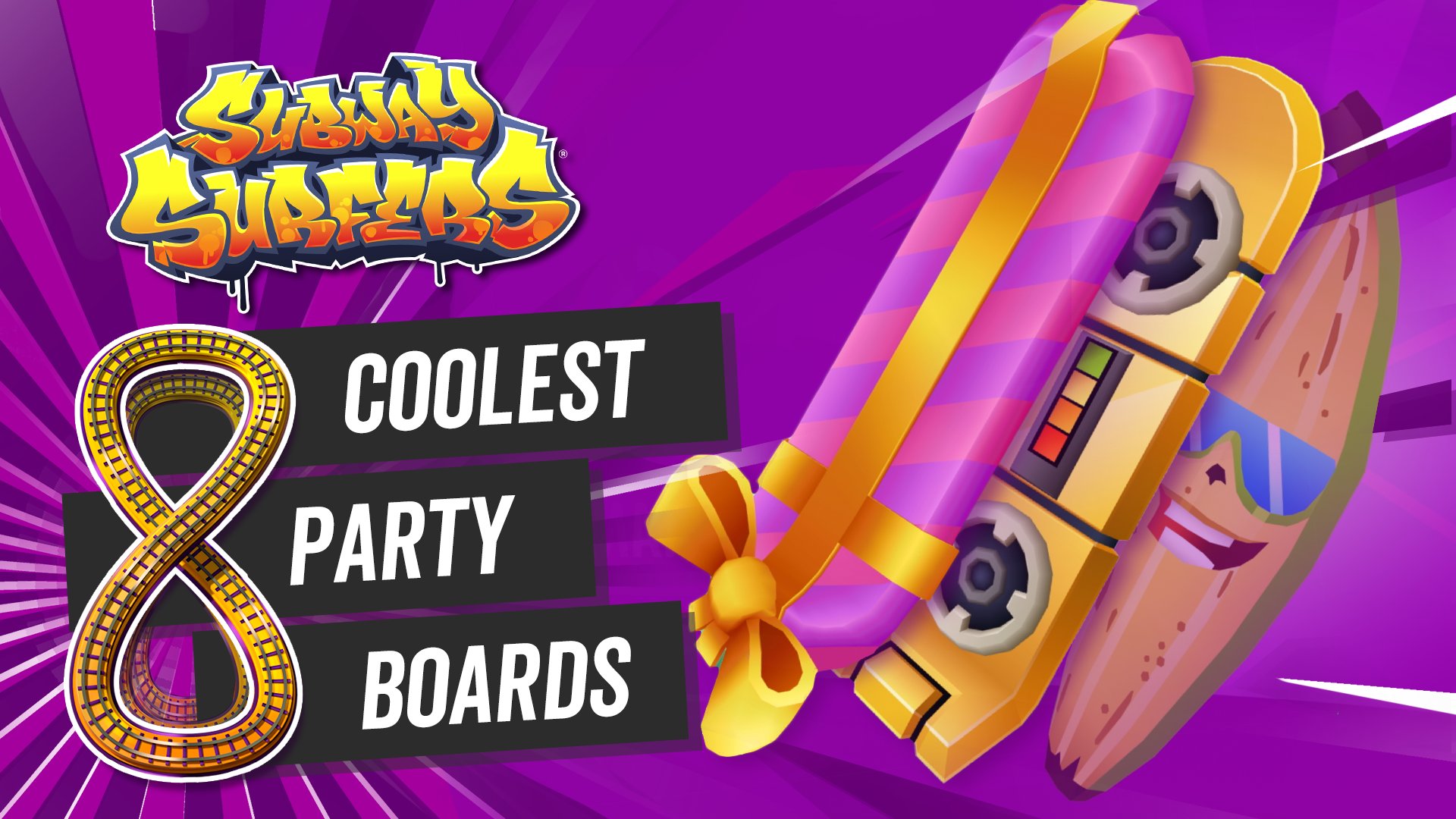 🎁 Birthday Boards, 5th Birthday & 9th Birthday, Subway Surfers