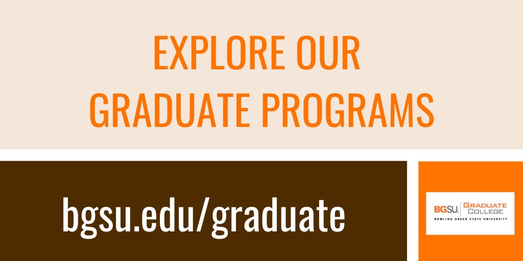 bgsu's tweet photo. Explore our graduate programs!
π application for domestic students.
β
GRE/GMAT test requirements are waived for summer and fall 2020.
π https://t.co/CddsEgeau3
#bgsu #bgsugraduate #gradcollege https://t.co/fHKBXmDtcK