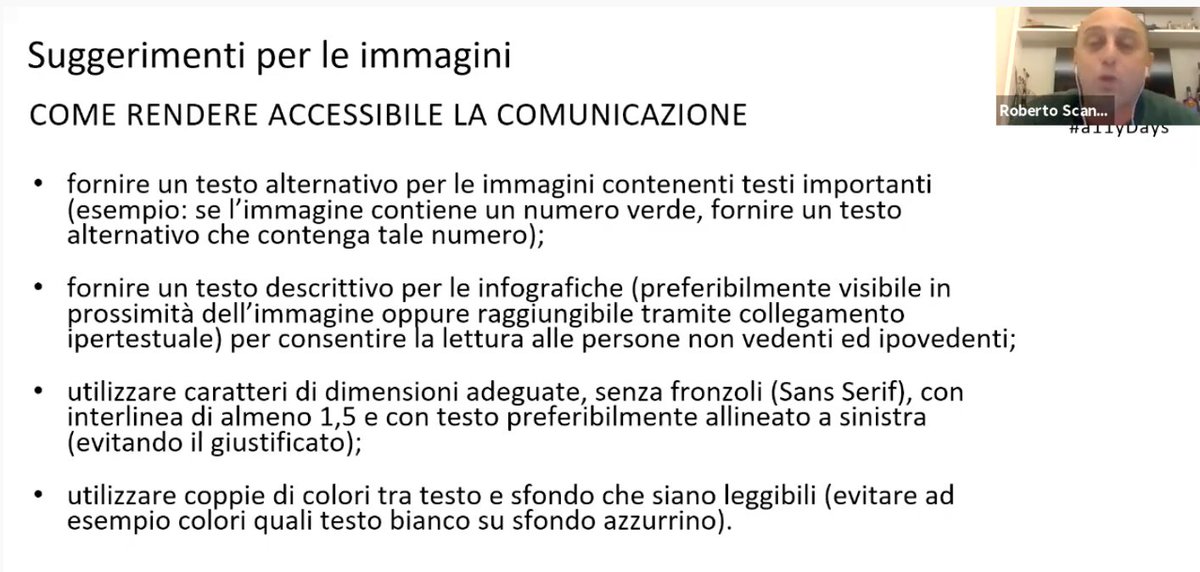 Sul nostro palco virtuale adesso Roberto Scano, l'esperto di accessibilità web e presidente <a href="/iwaitaly/">IWA Italy</a> parla dell'importanza dell'accessibilità dell’informazione online e come raggiungerla. #a11ydays #gaad