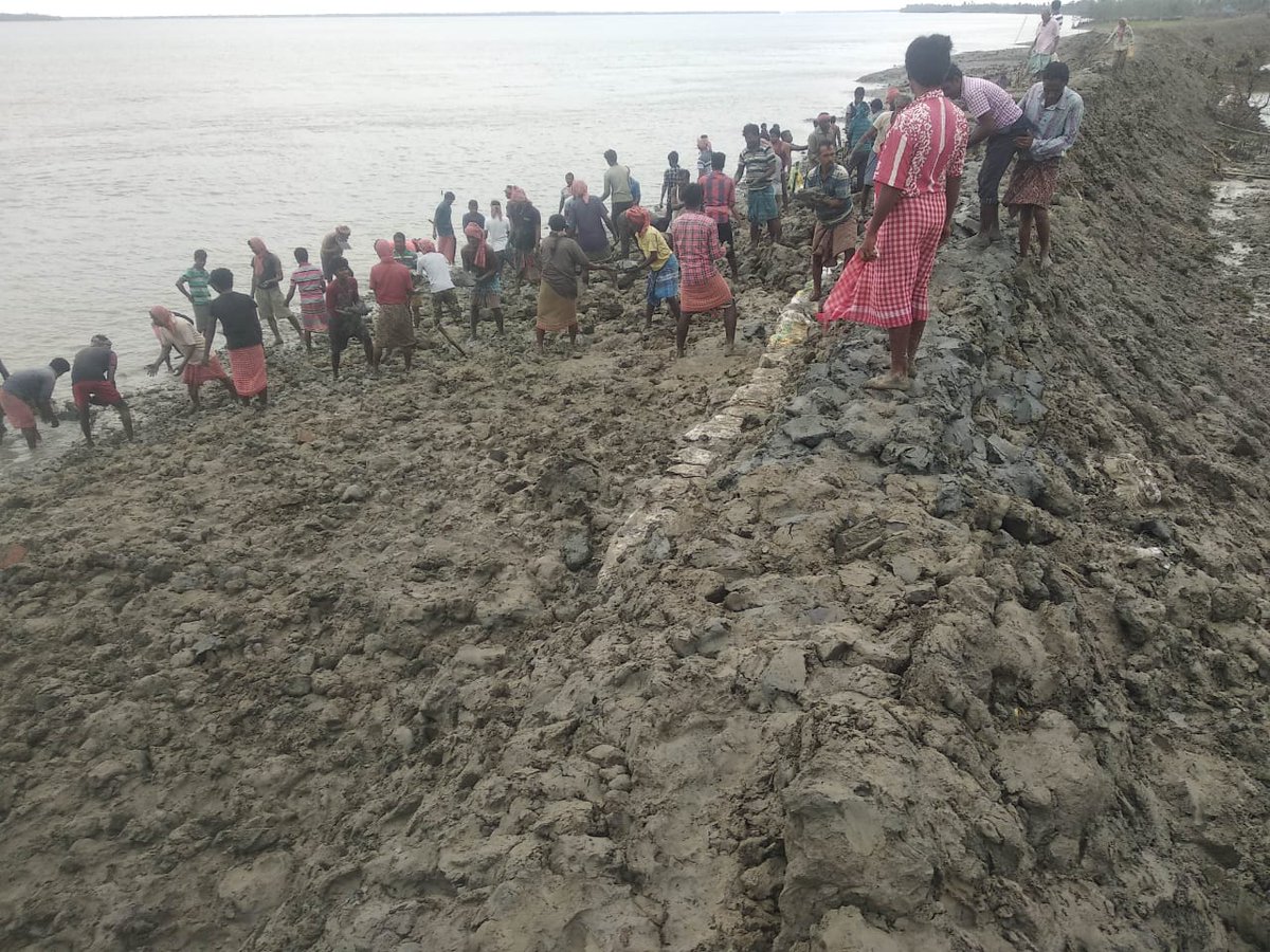Migrants not been able to send remittances for the past two months, several haven't returned, others will not be able to find work outside due to the lockdown to rebuild their lives. In the villages, roads have completely caved in; sweet water ponds have submerged.