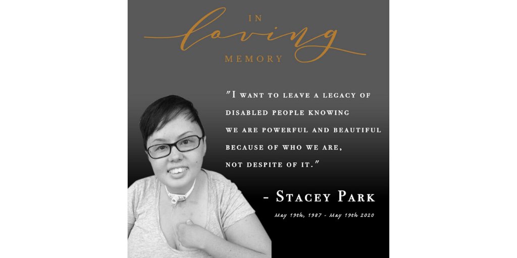 Saturday, 4-6 pm Pacific Join me tomorrow when I Tweet the live-stream celebrating the life & work of  @cripchick I'll be taking over  @disabilityjust1 & hope you will join me using the tag  #StaceyTaughtUs to share your stories Details:  https://www.facebook.com/events/260608088388362/