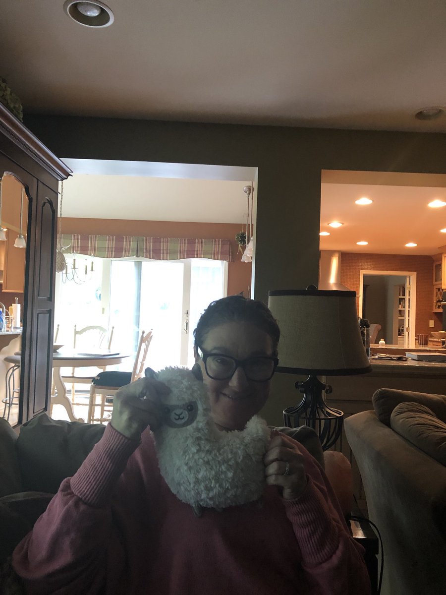 Thanks ⁦<a href="/mrsg_classroom/">Mrs.G's Classroom</a>⁩!  My lama (and I) were so happy to be part of mystery show-n-tell today. Loved seeing your smiling faces! You did a great job with the letter scavenger hunt too!  #opsedu #2beatcovid19