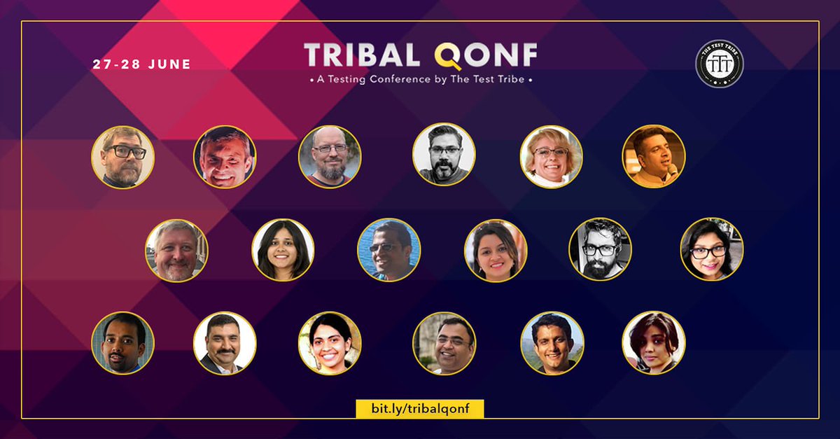 Mike Lyles (@mikelyles) on Twitter photo Calling all testers - lots of great online events right now. You should check out #TribalQonf coming June 27-28 with <a href="/the_test_tribe/">The Test Tribe</a>.
2 Days. 20 Speakers.16 Talks. Expert Panel. Micro Workshop. Fireside Chat.
Register NOW- bit.ly/tribalqonf
cc: <a href="/maheshchikane7/">Mahesh Chikane</a> #virtual Calling all testers - lots of great online events right now. You should check out #TribalQonf coming June 27-28 with <a href="/the_test_tribe/">The Test Tribe</a>.
2 Days. 20 Speakers.16 Talks. Expert Panel. Micro Workshop. Fireside Chat.
Register NOW- bit.ly/tribalqonf
cc: <a href="/maheshchikane7/">Mahesh Chikane</a> #virtual