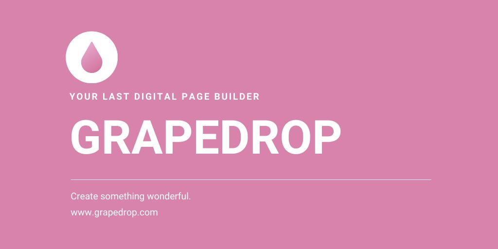 grapedropapp's tweet photo. Create something wonderful with Grapedrop, take on the internet.
#nocode #webdesign #grapedrop https://t.co/YZBXVneB9h