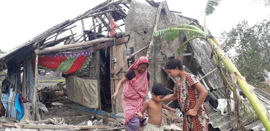 Roofs, esp. thatch/ mud but also alabaster have collapsed. Belongings are soaked, essential items like medicines have swum away. Livestock has died, though a friend Manoj cleverly locked his goat and two baby goats on the 2nd floor of a tourist lodge, and they are fine:)  @wbtdcl