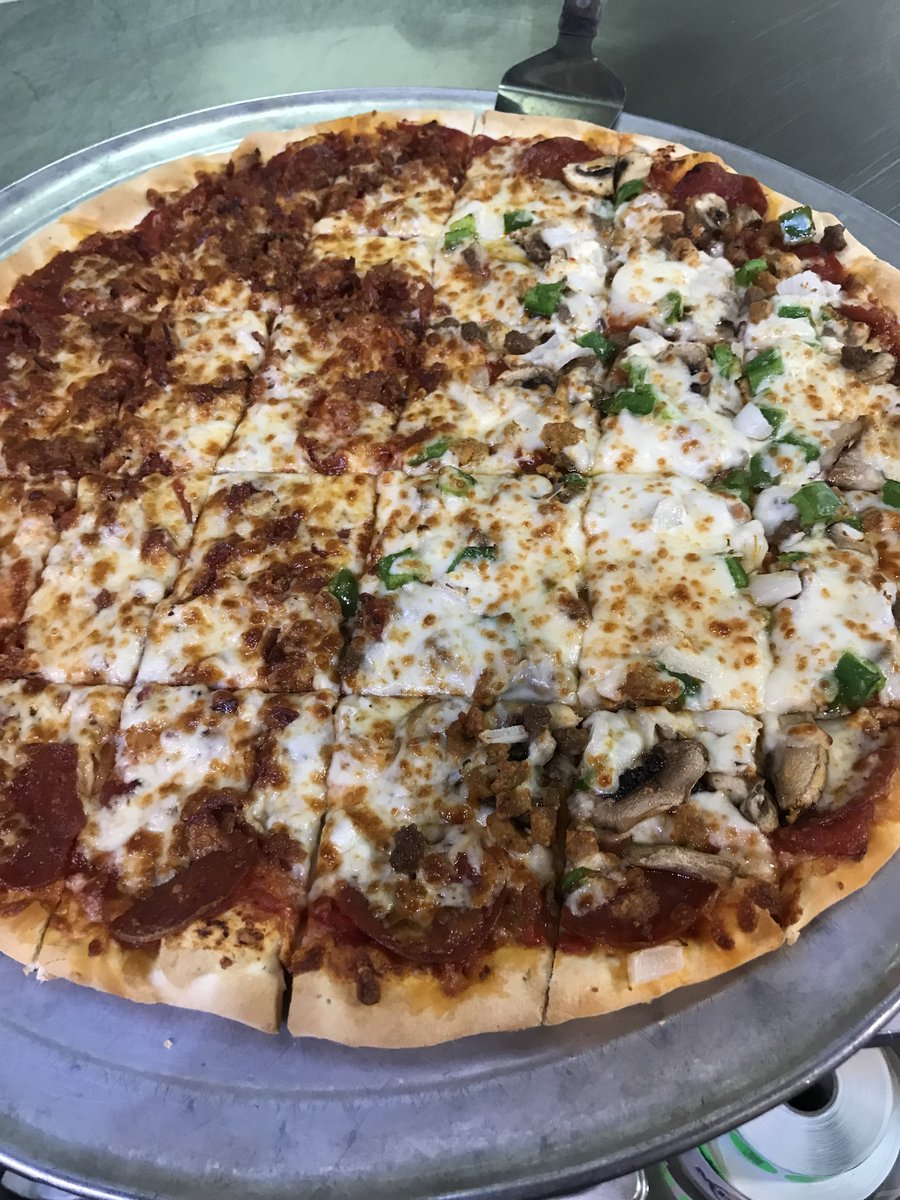 It's #FreePizzaFriday and our dining room is OPEN! Hit that RT button for your chance to win a free large one topping from Mister B's! Must follow to win. 🍕🍕