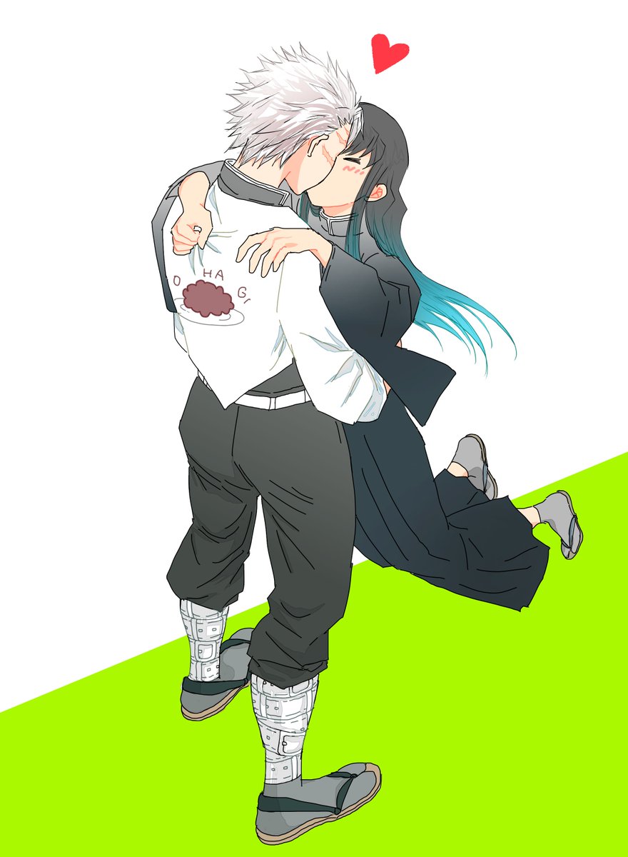 鬼滅の刃 むいさねでキスの日 むいくんは飛んで抱きついちゃうけど不死川さんは体幹ガッシリ るーとのイラスト 鬼滅の刃 むいさねでキスの日 むいくんは飛んで抱きついちゃうけど不死川さんは体幹ガッシリ るーとのイラスト