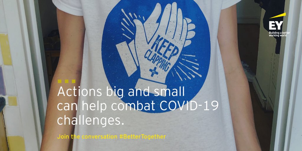 Emma Landry of @EY_UKI went above and beyond clapping for #NHS workers each week by setting up an online store with her original “Keep clapping” merchandise. 100% of the profits will go to NHS Charities Together. #BetterTogether #BetterWorkingWorld