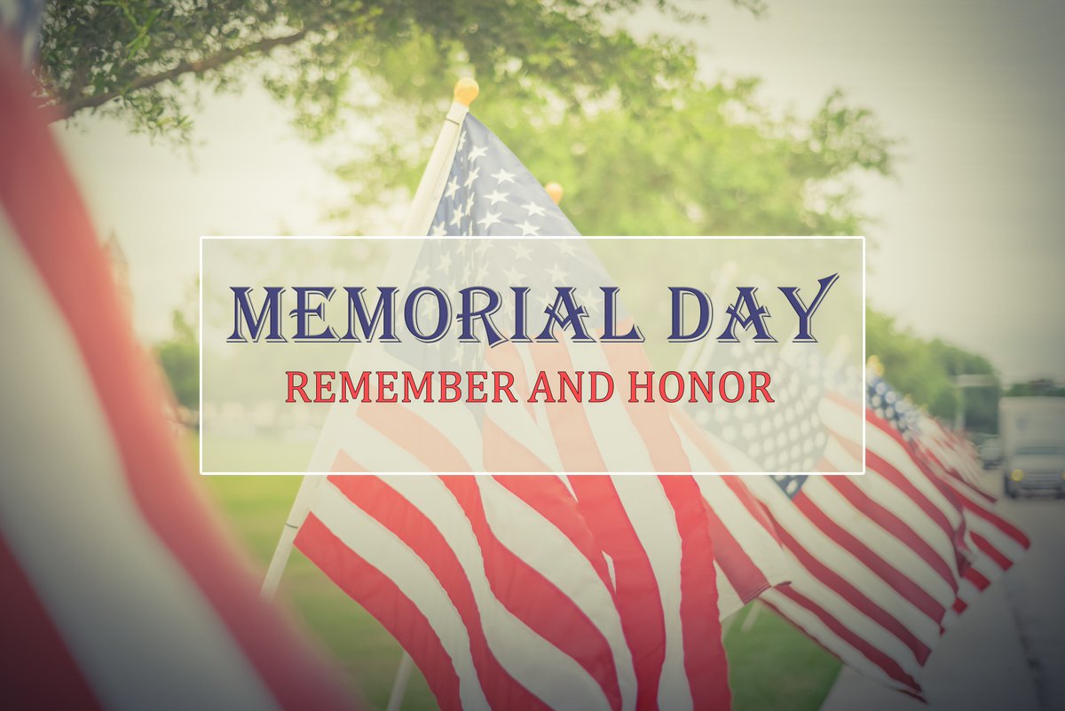 FudgeInsurance's tweet image. Our office will be closed this Monday, May 25th in honor of Memorial Day. Wishing everyone a safe and fun weekend!
