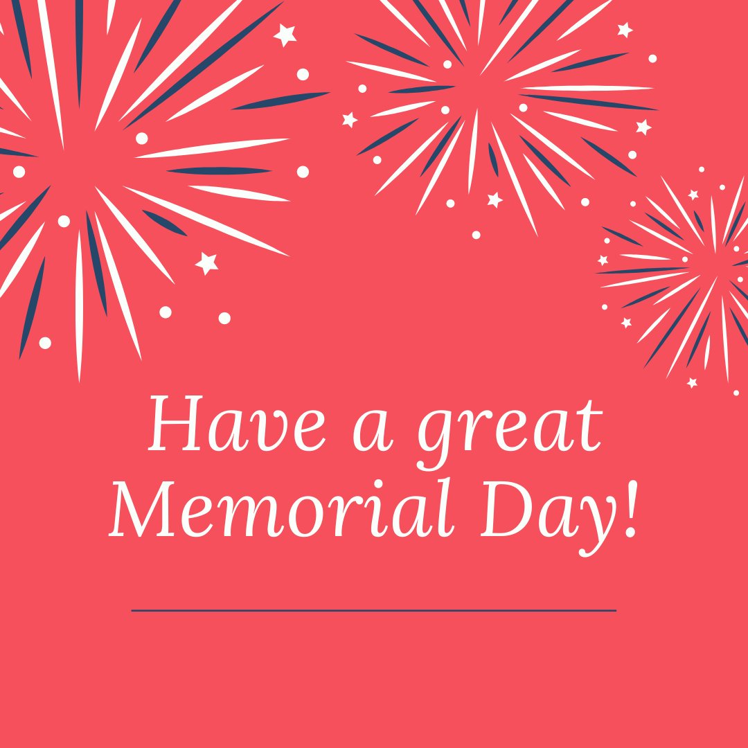fillyourbucket1's tweet photo. With Memorial Day right around the corner, we hope everyone has a safe weekend honoring those who have made the ultimate sacrifice! https://t.co/CnYOXpCFR1