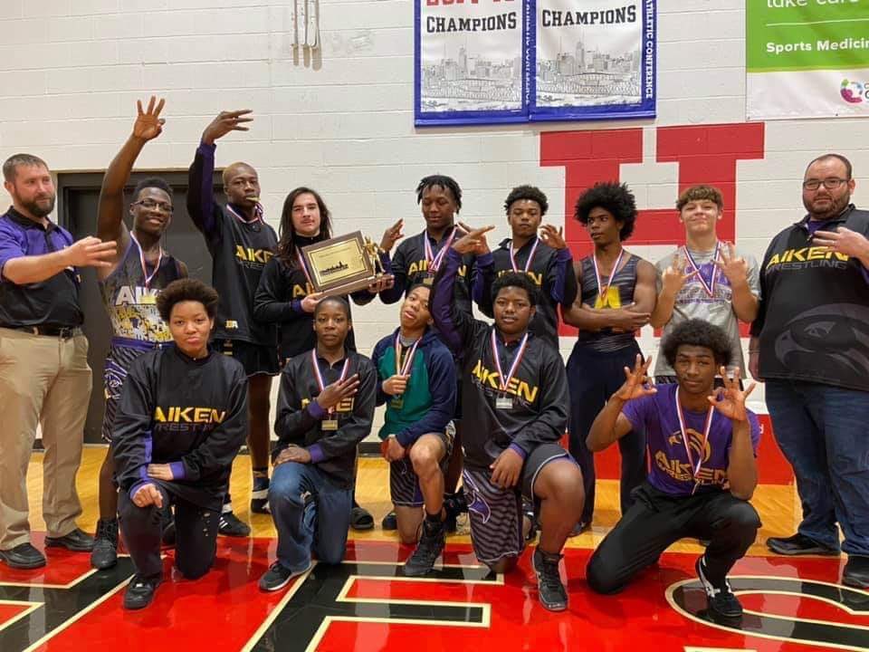 AikenFalcons's tweet image. Let’s go!!! Your Aiken Falcons Wrestling team has been nominated for the @Enquirer @hssportsawards Top Team: Fan Vote Award #AikenWR #SWOOP