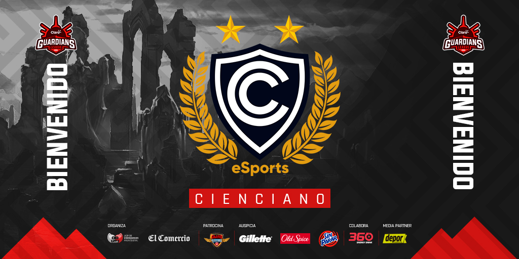 El cuadro imperial de Cusco llega a la liga nacional de #LeagueofLegends para definir un antes y un después en el fenómeno de los Esports del Perú. ⚽🏆

Bienvenido <a href="/Club_Cienciano/">Club Cienciano</a> a la #ClaroGuardiansLeague. 👏

Entérate de todo aquí: bit.ly/CiencianoenlaC…