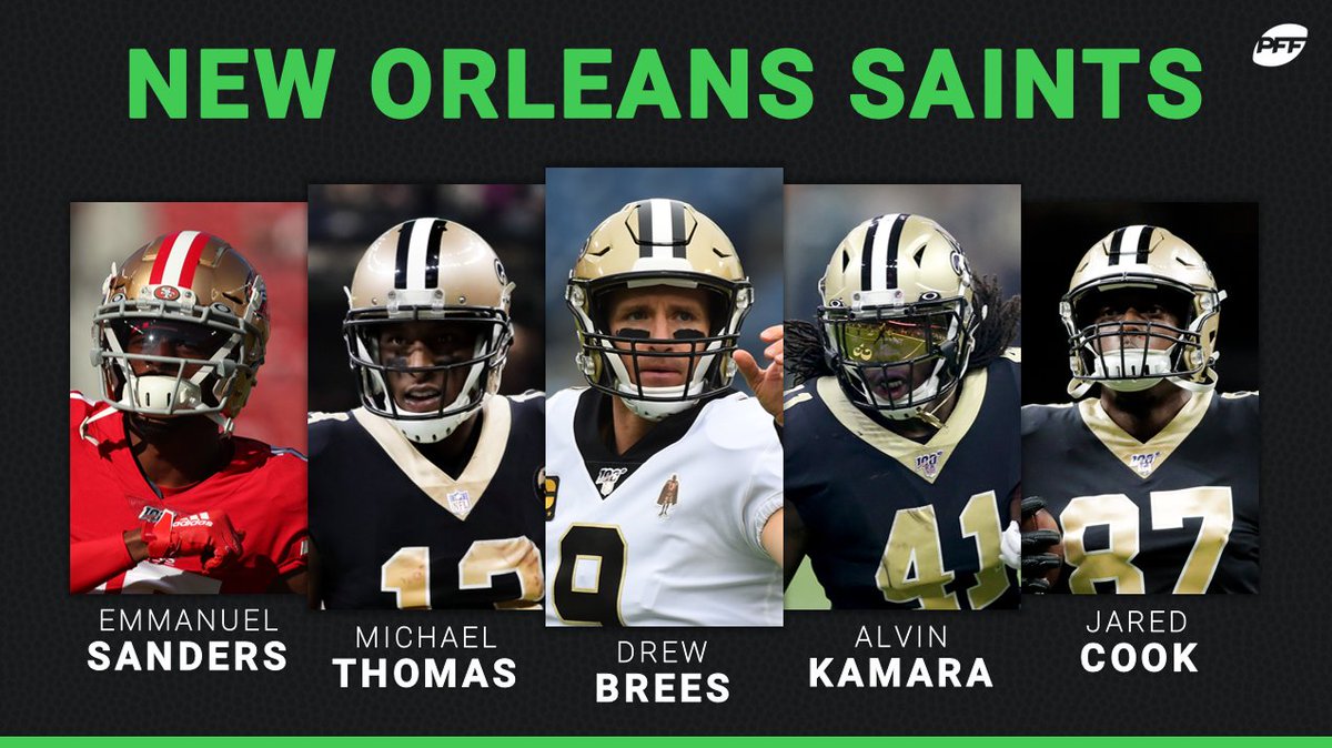 PFF's tweet photo. Rank these NFC offenses 1-4 https://t.co/wzMPoule08