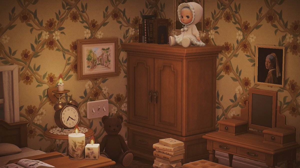 vulnicuryan's tweet photo. La parfaite petite chambre de grand mère 🧸🧶

#ACNH #AnimalCrossing #AnimalCrossingNewHorizons https://t.co/VbjYnQHcmF
