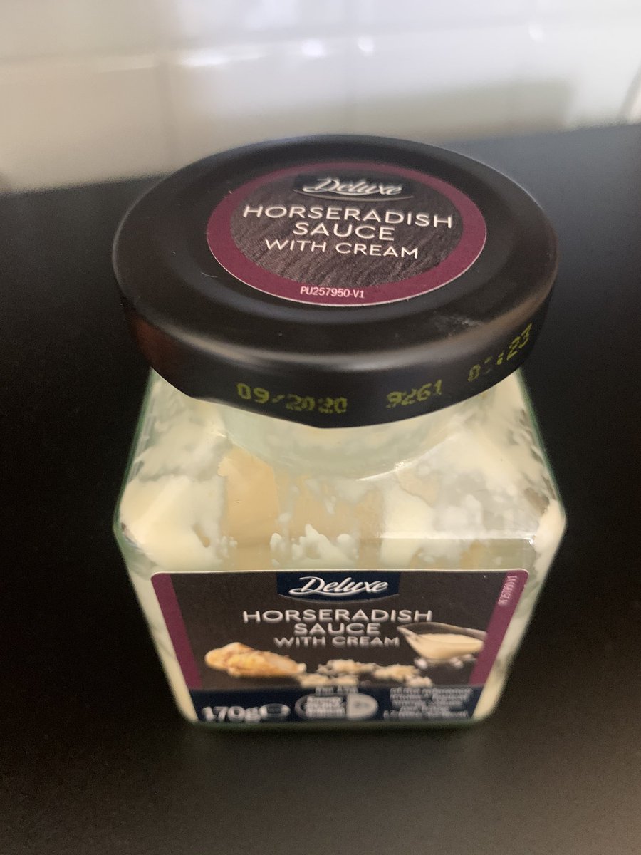 Deluxe Horseradish Sauce with Cream.Could drink the stuff. Perfect balance of hotness and creamyness. Goes on every roast. Makes a mockery of Colemans