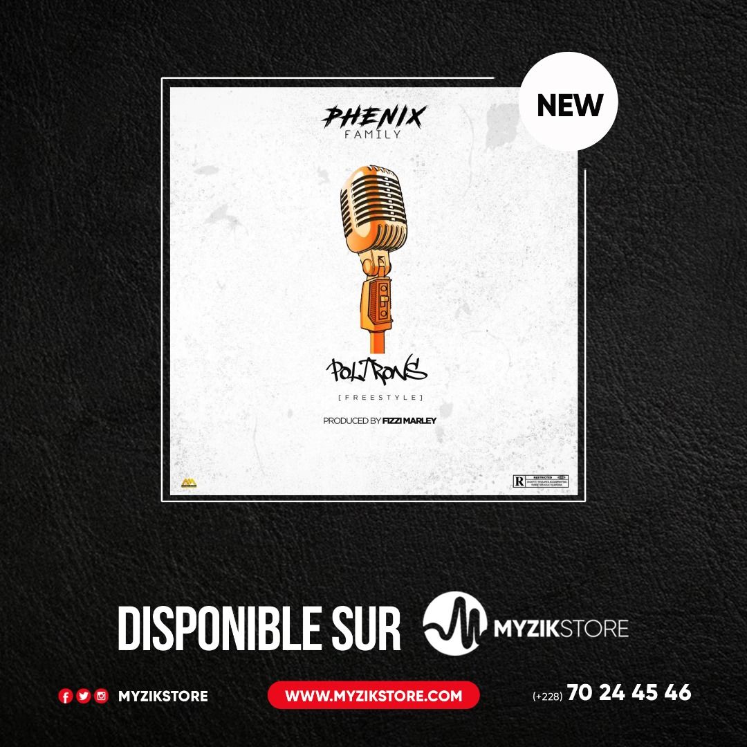 MyzikStore's tweet photo. POLTRONS du groupe @PhenixFamily est disponible sur MyzikStore. https://t.co/b3sTjlg3dZ
Contactez-nous pour la mise en ligne de vos morceaux : https://t.co/4JIC2OY4NJ
📲+22870244546
📧redaction@myzikstore.com
🌐 https://t.co/qAEm9iS2LC
#MyzikStore
#PhenixFamily
#Poltrons https://t.co/YOeBXDnKlm