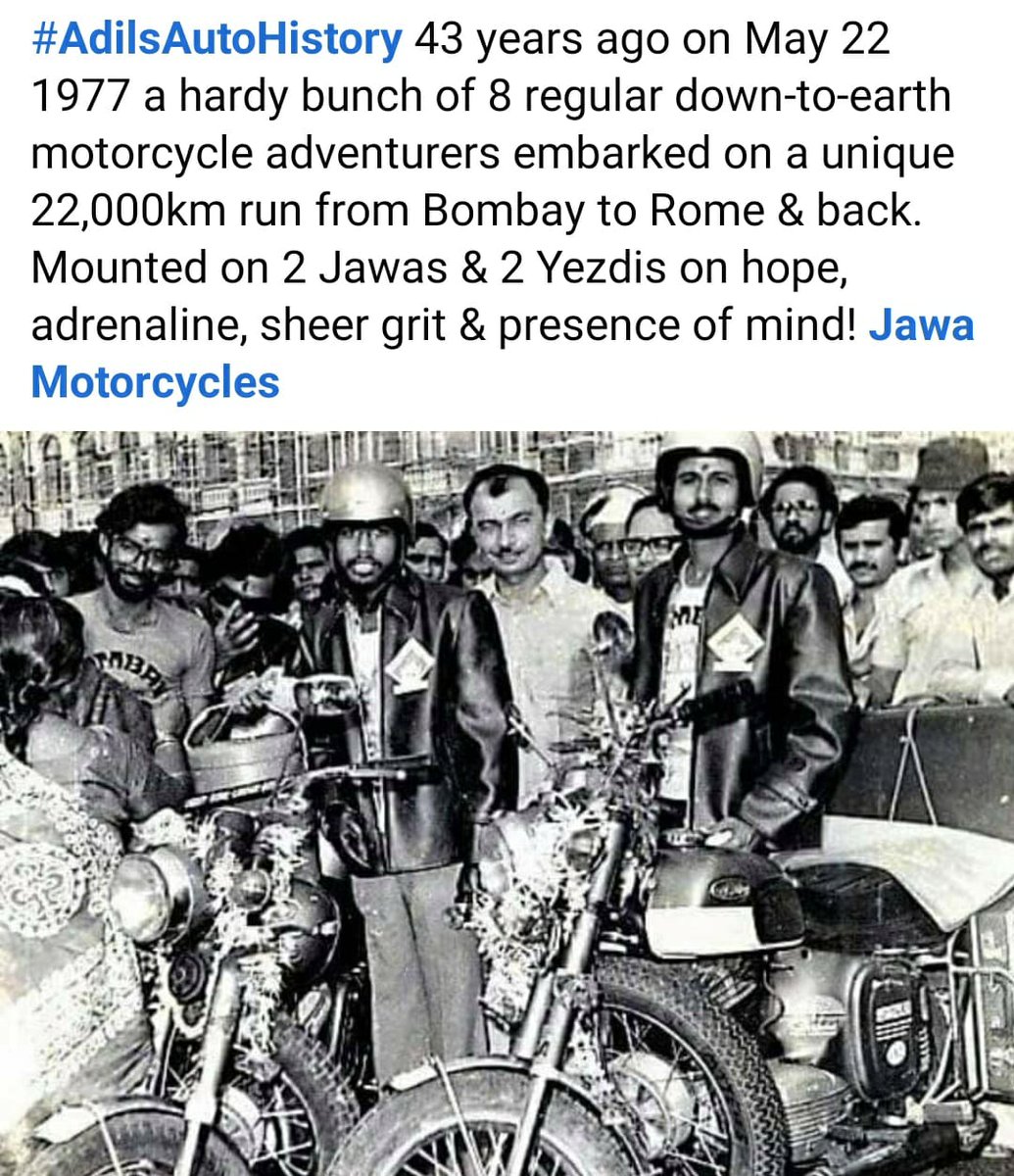YjocS's tweet photo. @jawamotorcycles @reach_anupam @BRustomjee @UrvashiPatole @hemanzhu @maddydude7 #jawafamily https://t.co/wtPgcUYTvL