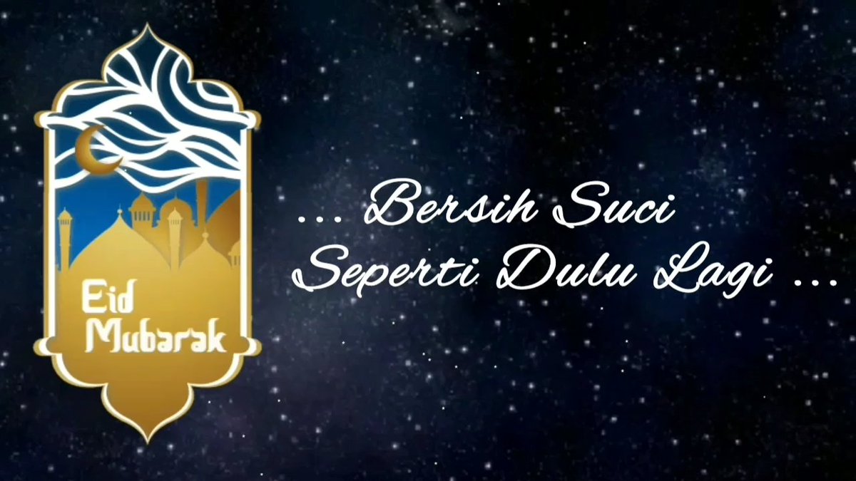 Selamat Hari Raya Idul Fitri 1441 H: youtu.be/QJVamYx2ydY