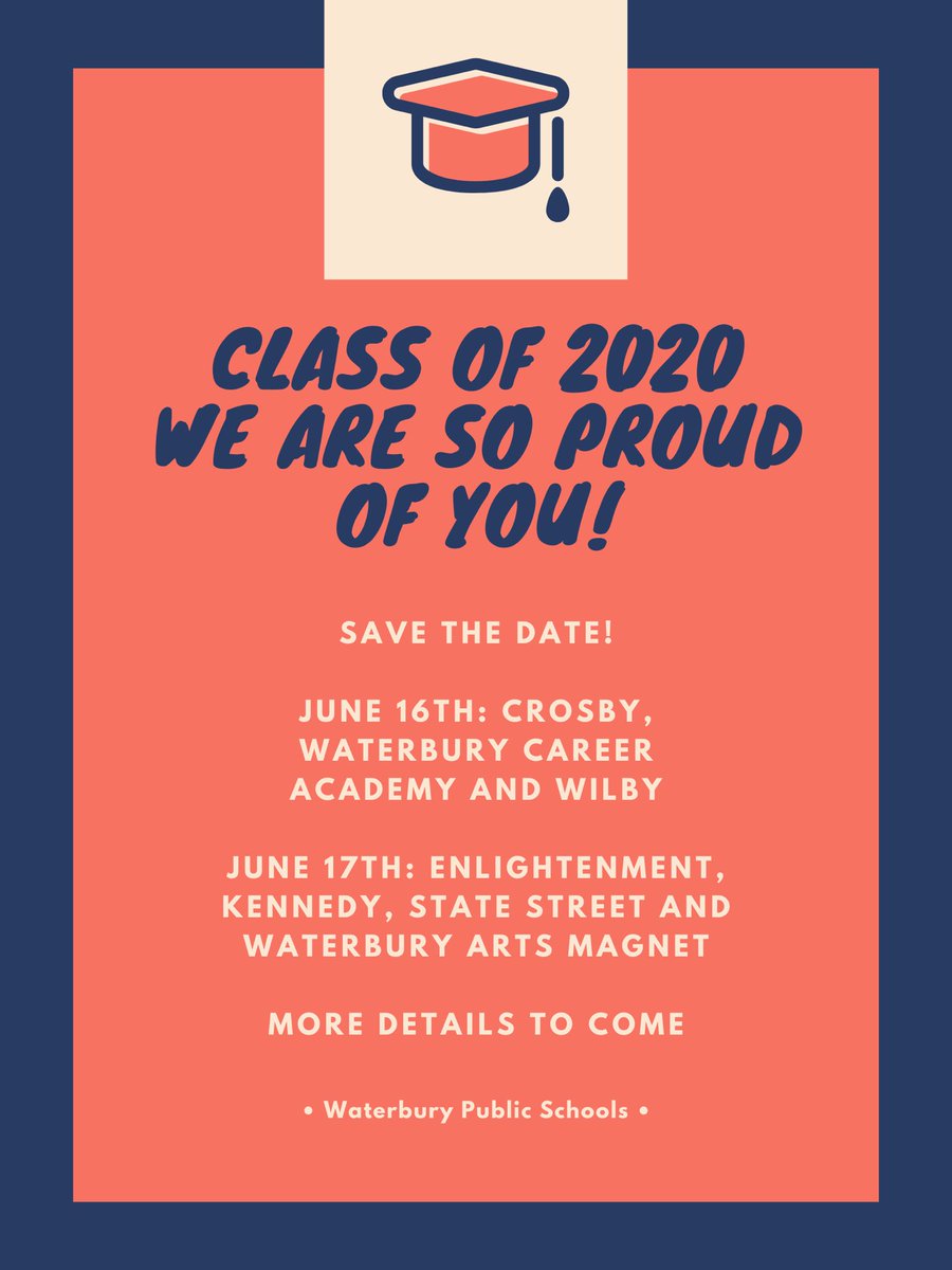 🎓 🎓🎓

After much thought, guidance and conversation, WPS will be honoring our tremendous Class of 2020 with a virtual graduation. This was a very difficult decision, however, it was made in the interest of safety for our entire WPS community.