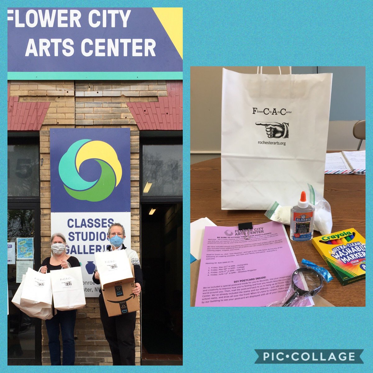 Thank you @RochesterArts and the William and Sheila Konar Foundation for the generous art kits for our @RCSDsch46 students! We are looking forward to creating more with you! ❤️