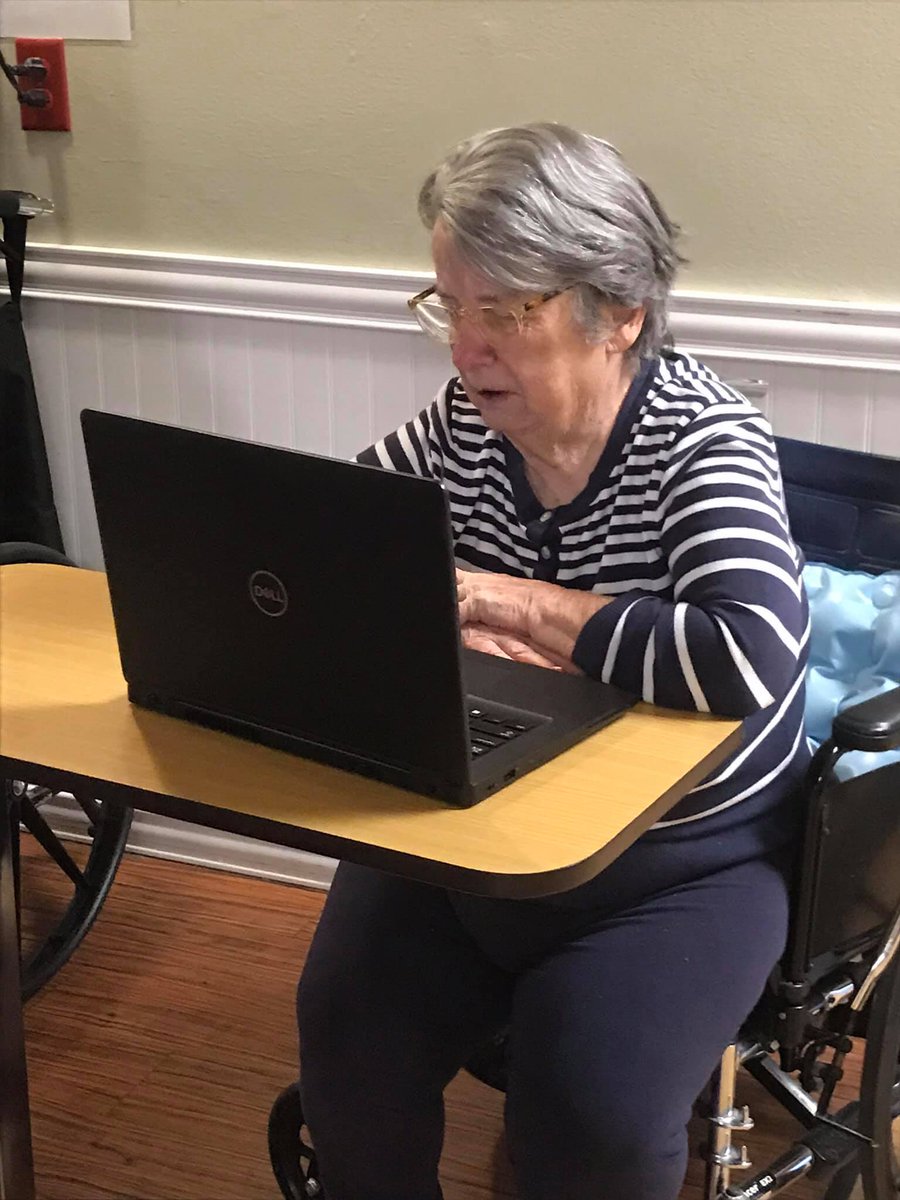 PhoebeMinistry's tweet photo. Thanks to the #PhoebeHeroes for keeping residents connected to their loved ones, and thank you to residents and their families for the patience and graciousness they've shown to our team members during this time. https://t.co/hiH1mv7BNU