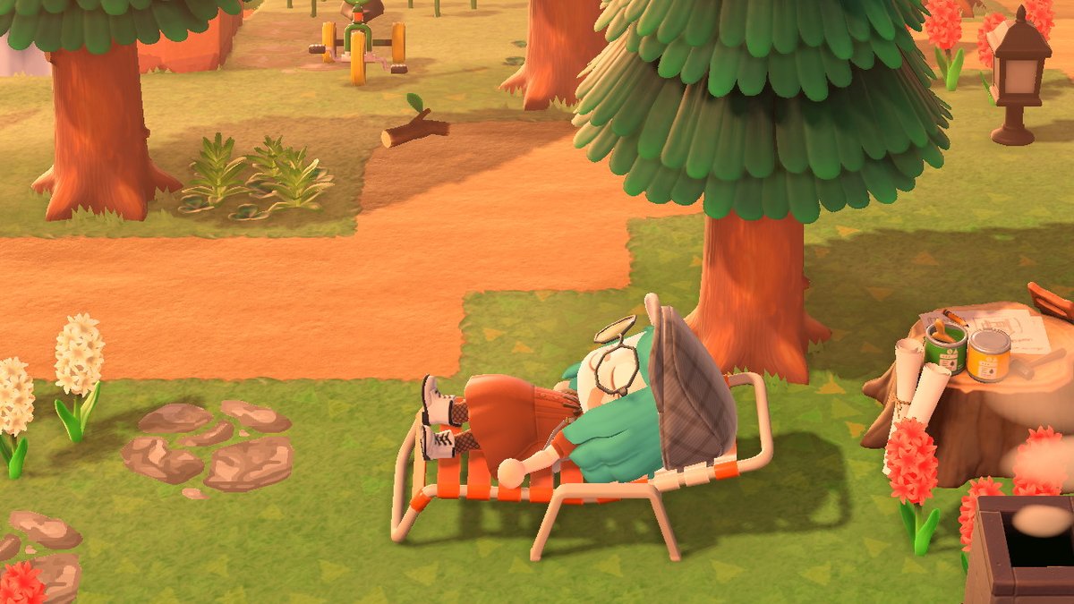 JocastaSwitch's tweet photo. Enjoying golden hour #AnimalCrossing #ACNH #NintendoSwitch https://t.co/sjhuPClq6N